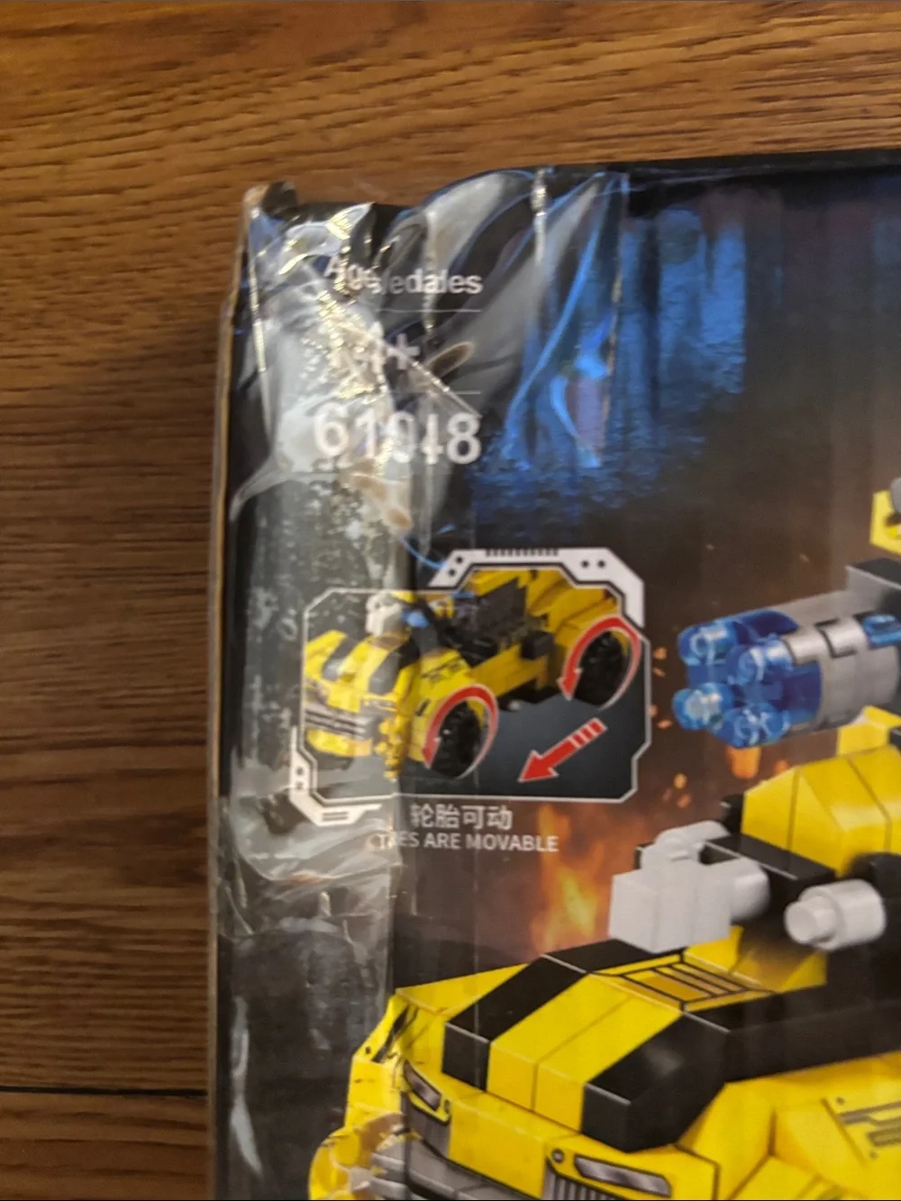 Yellow Transforming Robot & Vehicle Building Set